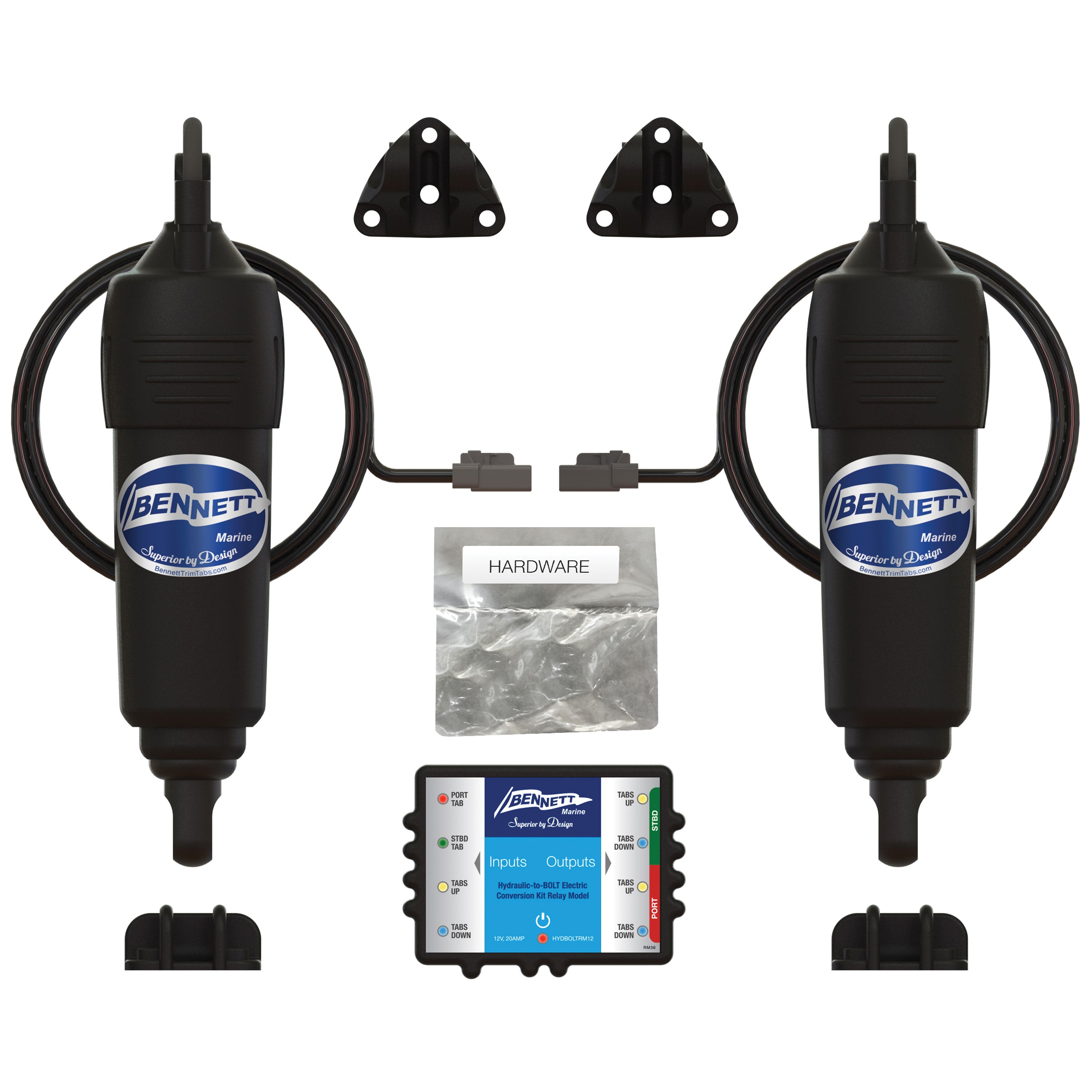 Bennett Marine HYDBOLTCON Conversion Kit - Hydraulic to BOLT Electric 6BT-50040-42-00