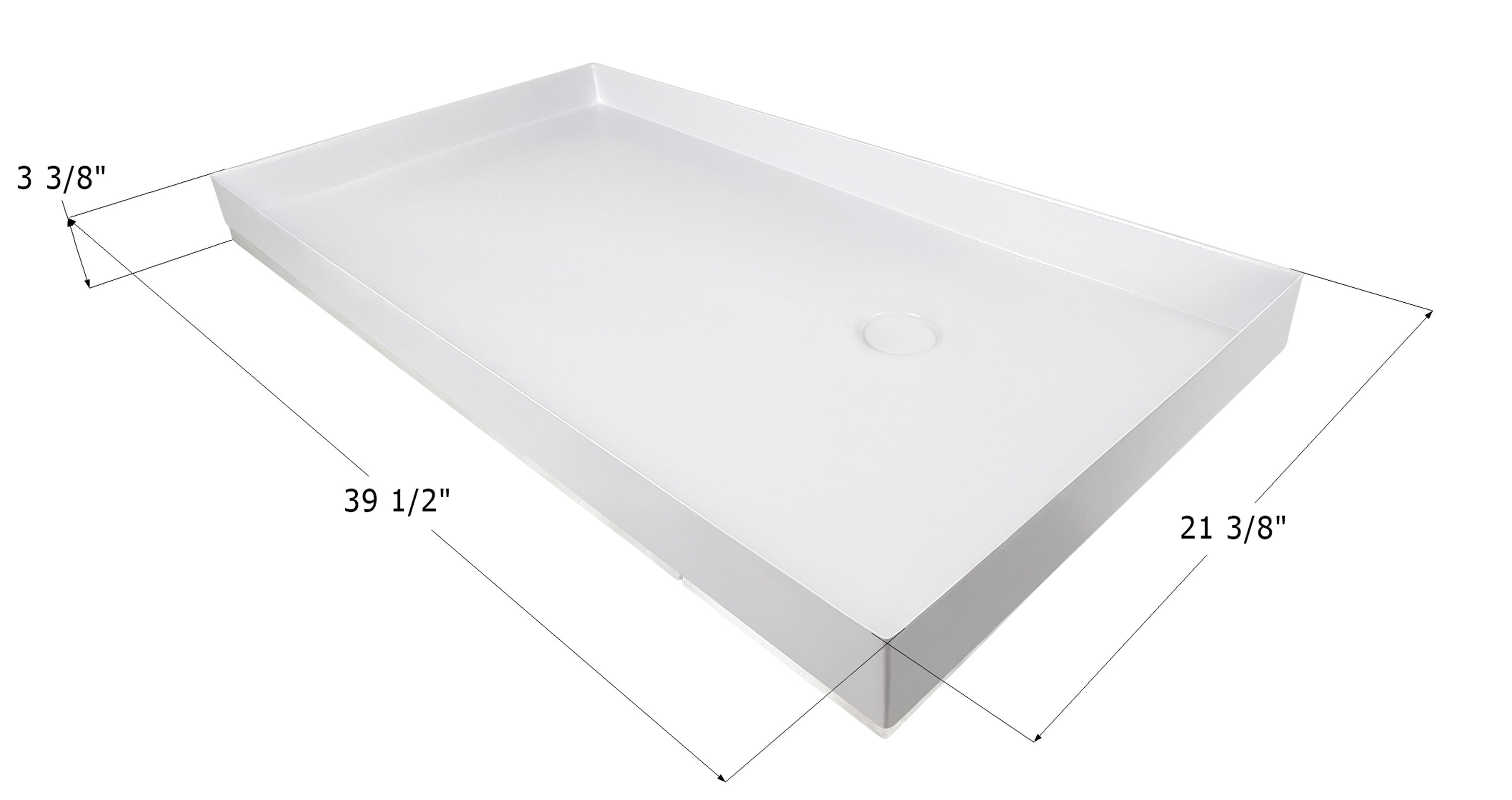 Icon 14069 Shower Pan SP500 - 39-1/2" x 21-3/8" x 3-3/8"