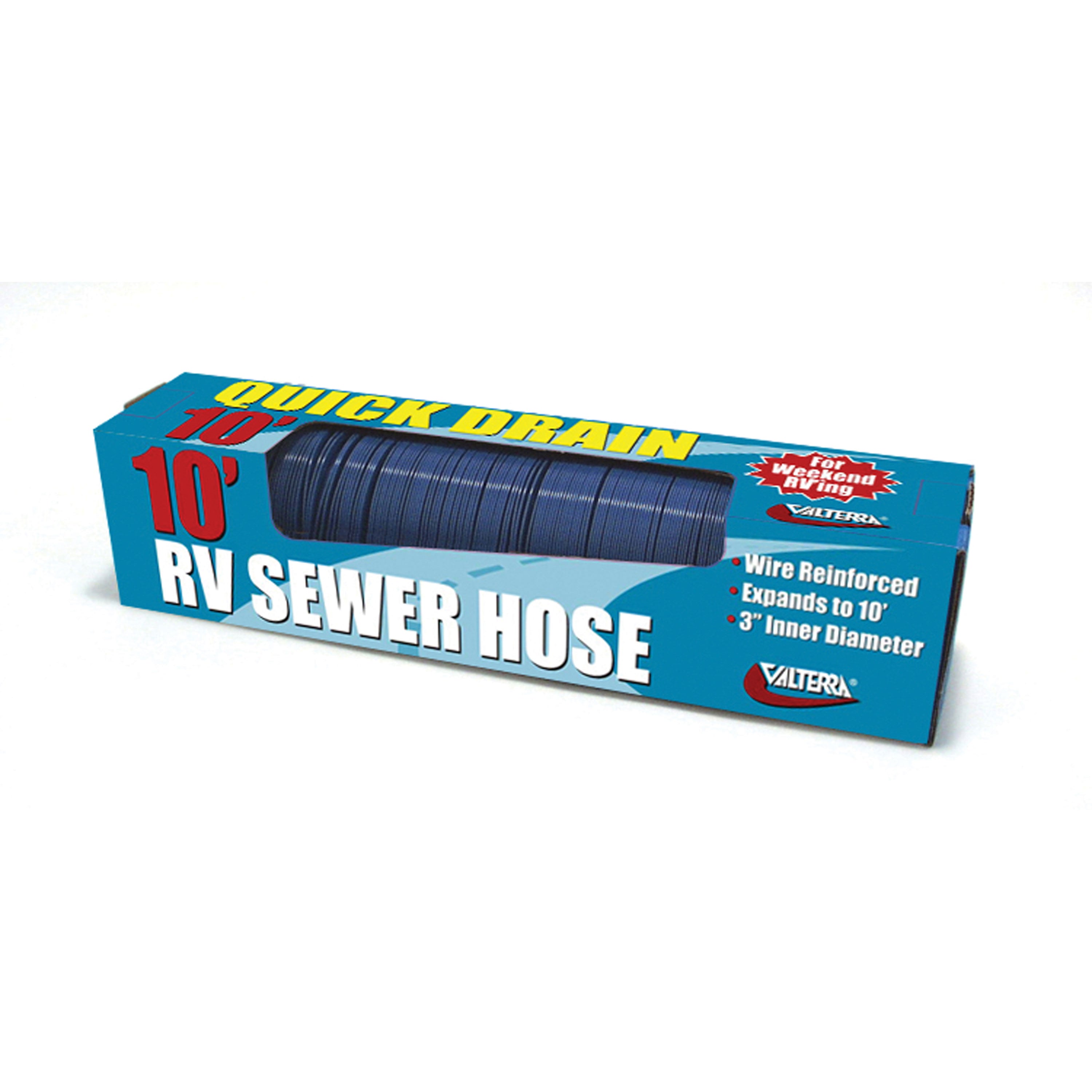 Valterra D04-0045 Quick Drain Standard RV Sewer Hose - 10' (Boxed)