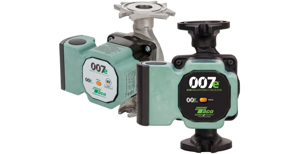 TACO 007E-2F4 ECM High Efficiency Circulator Pump 120V/60Hz/1Ph - Cast Iron, Universal Flange
