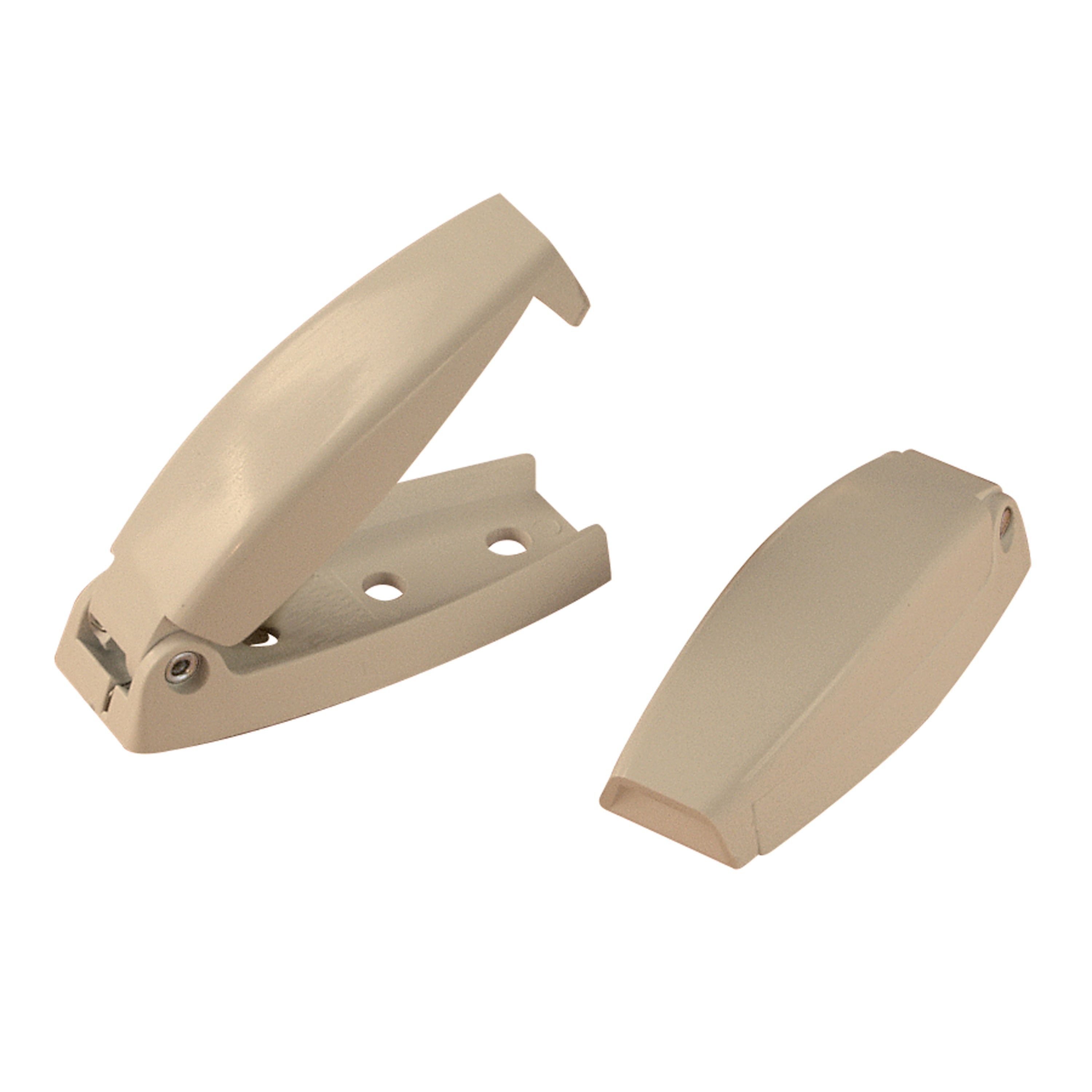 RV Designer E213 Rounded Baggage Door Catch - Beige, Set of 2