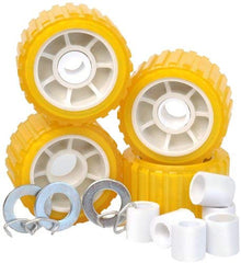 Tie Down Engineering 86144 5" PVC Ribbed Wobble Roller Kit 4-Pk