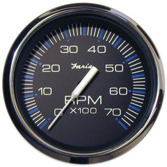 Faria 33718 Chesapeake Stainless Steel Tachometer (7000 RPM) - 4", Black