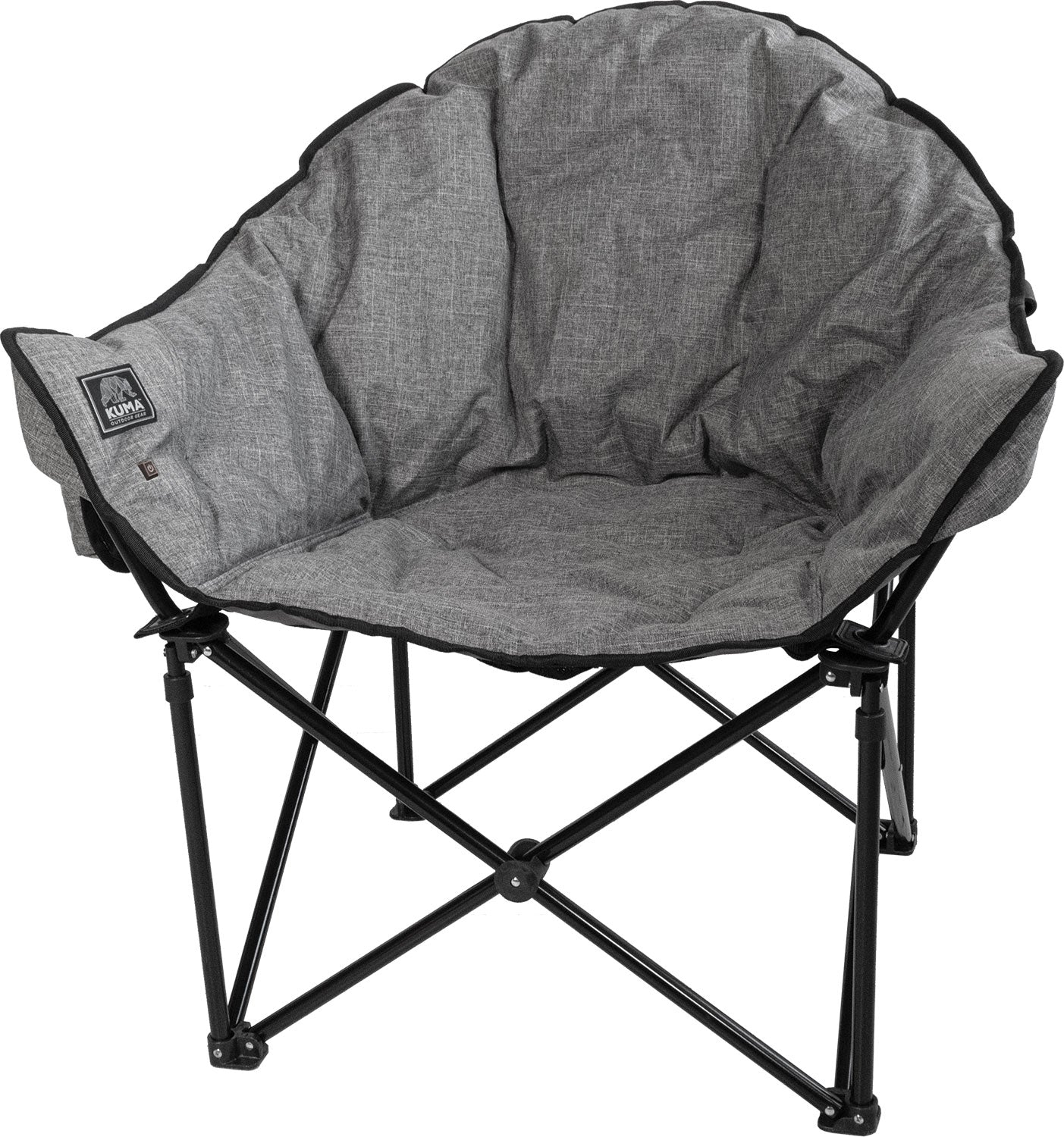KUMA KM-LBHCH-HG Heated Lazy Bear Chair with 10,000 mAh Power Bank - Heather Gray