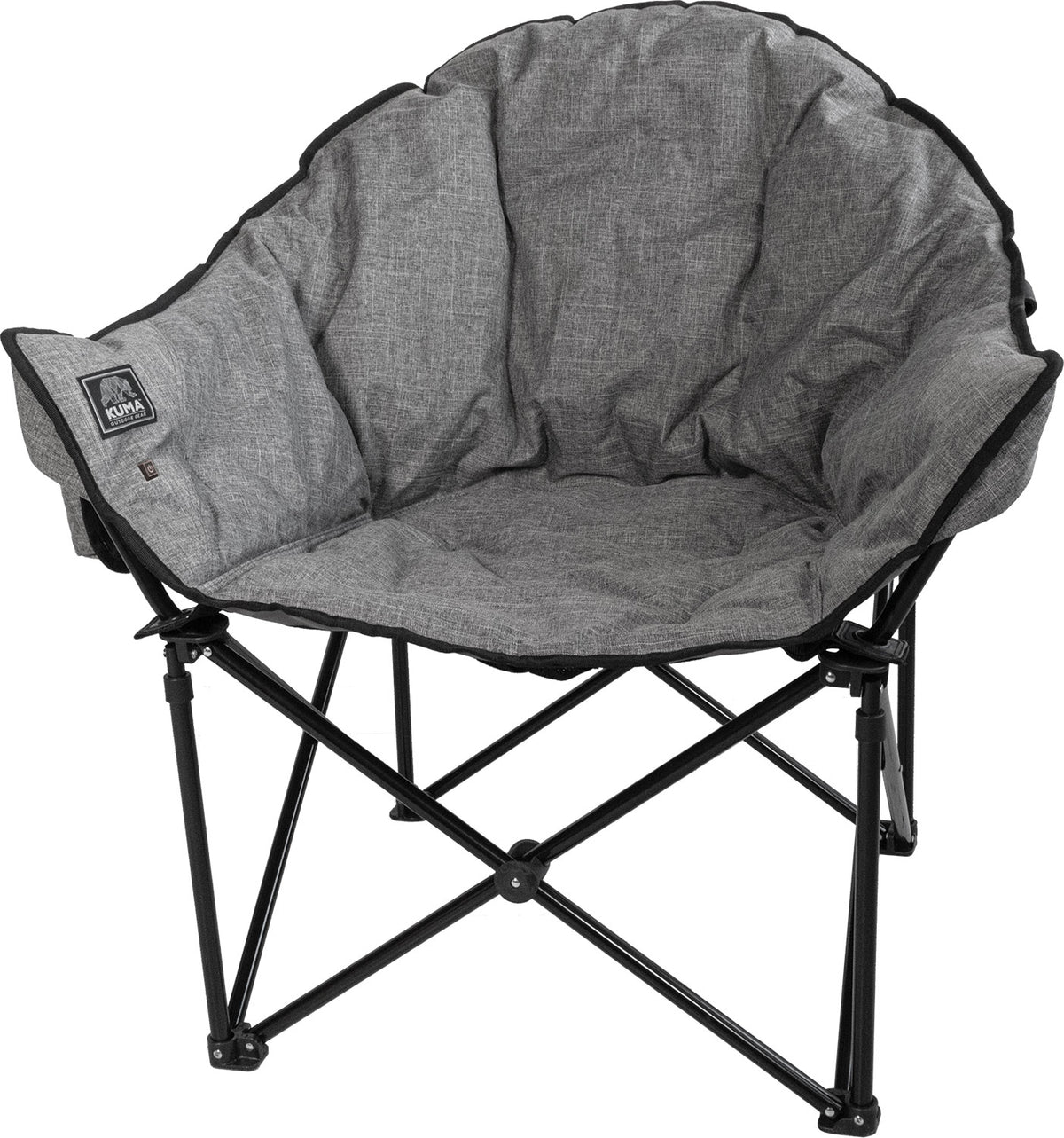 KUMA KM-LBHCH-HG Heated Lazy Bear Chair with 10,000 mAh Power Bank - Heather Gray