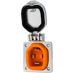 SmartPlug BM32S Stainless Steel Inlet and Cover Assembly - 32 Amp