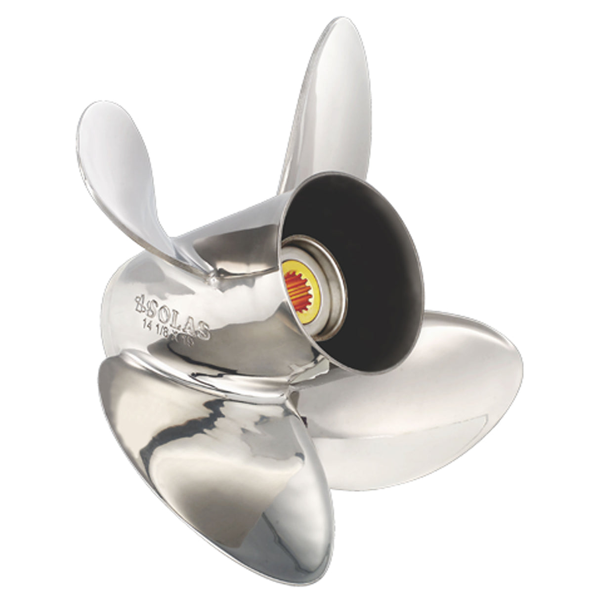 Solas 9453-130-17 Rubex HR4 Stainless Steel 4-Blade Propeller - RH, 13" Diameter x 17" Pitch