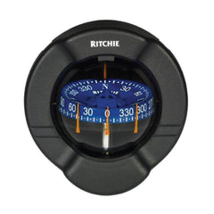 Ritchie Navagation SR-2-1 Venture Bulkhead Mount Compass - CombiDial, Black with Blue Dial