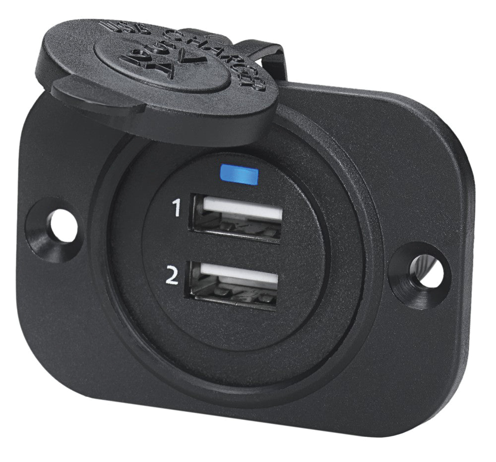 Whitecap S-5126C Dual USB Charging Port - Black