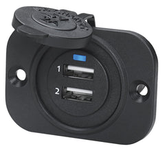 Whitecap S-5126C Dual USB Charging Port - Black