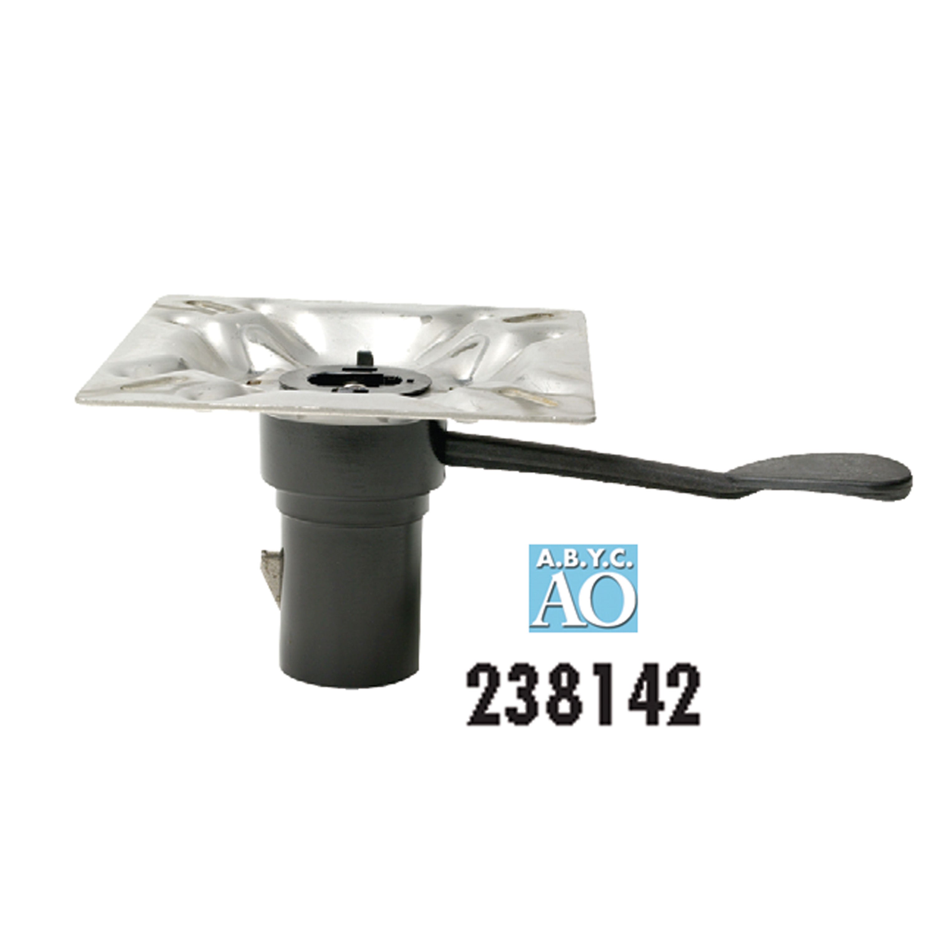 Attwood 238142-7 238 Series Stainless Steel Seat Mount - 3Â° Tilt, Right Handle