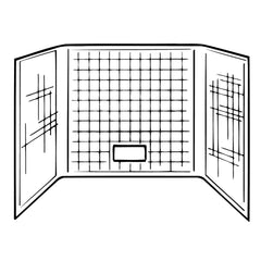 Kinro WUW60GT-SPK Uni-Wall One Piece Tub Surround - 40 in. x 60 in., White