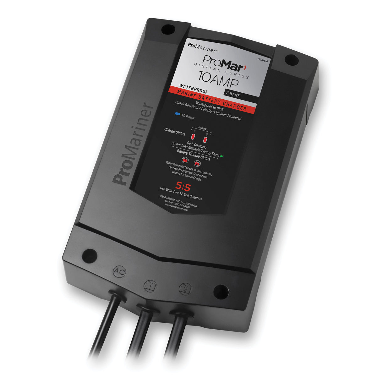 ProMariner 31510 ProMar1 DS Generation 3 Digital Battery Charger - 10 Amp