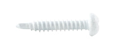 AP Products 012-PTK500W 8X1-1/2 White #8 Self-Tapping Pan Head Tri-Screws - 1.5", 500 Pack