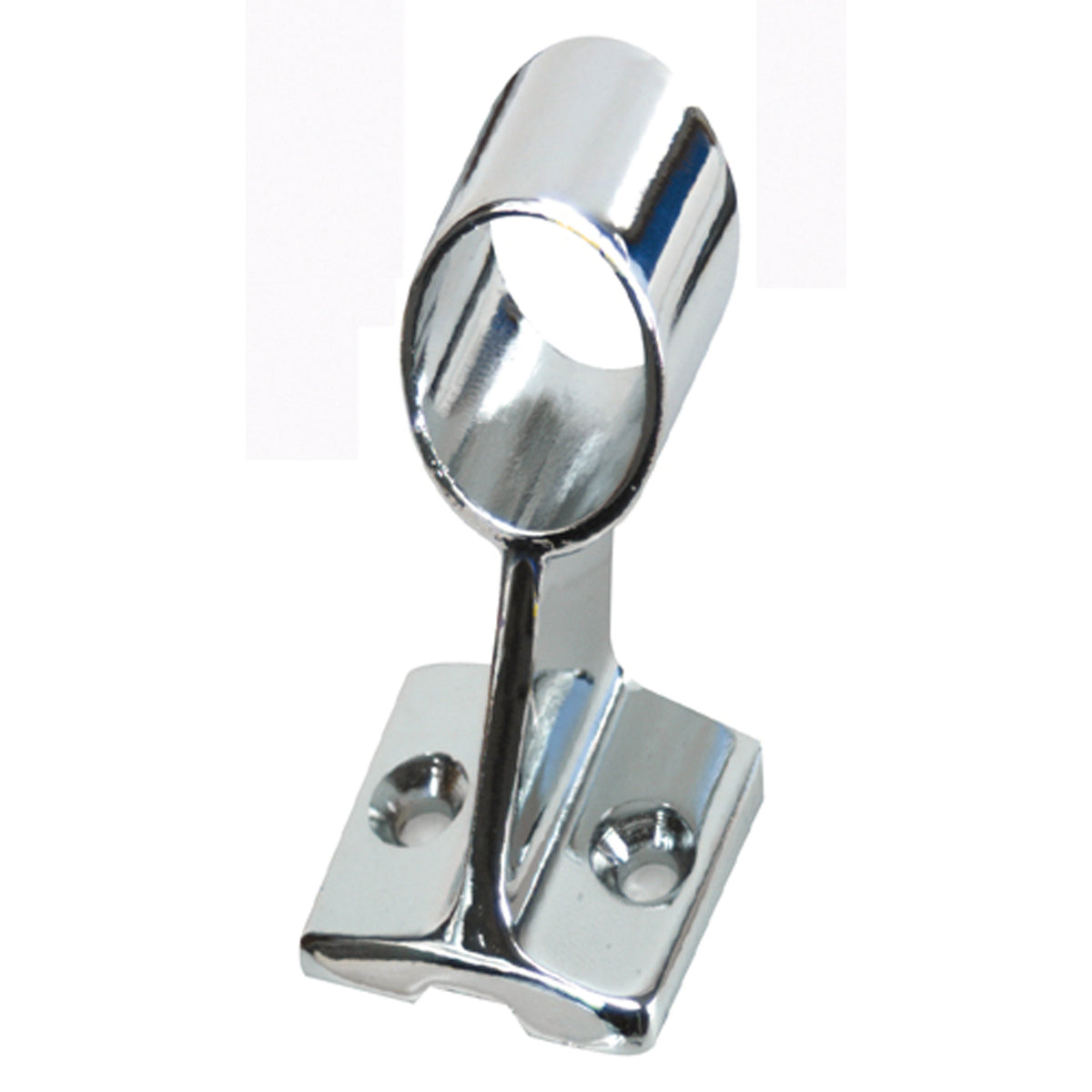 Whitecap S-1489C 60Â° Center Handrail Stanchion - 7/8" x 1-1/2", CP/Zamac