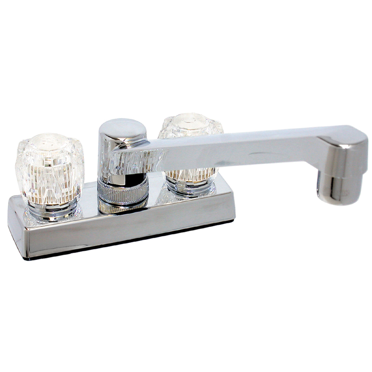 Phoenix Faucets by Valterra PF211305 Dual Handle 4" Bar Deck Faucet - 8" Standard Spout, Crystal