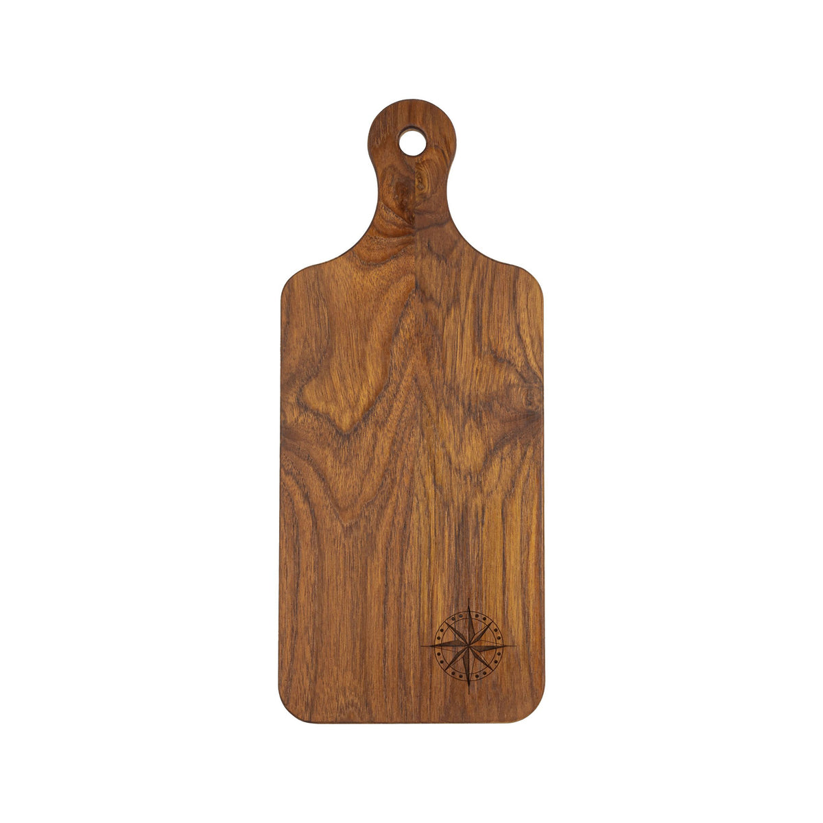 Whitecap 60763COMC Chef's Collection Teak Small Charcuterie Board with Compass