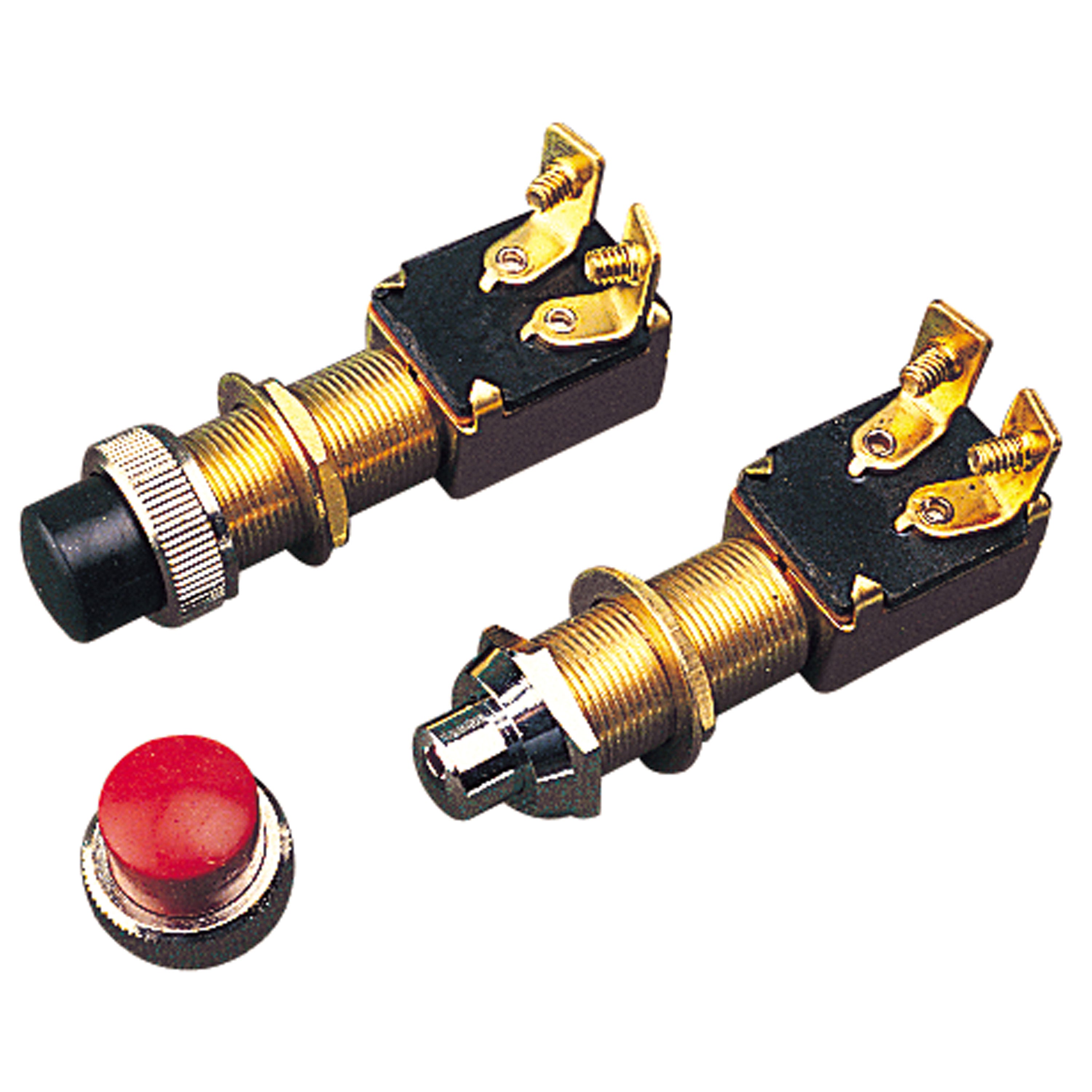 Sea-Dog 420422-1 Momentary Push Button Switch with Red Cap