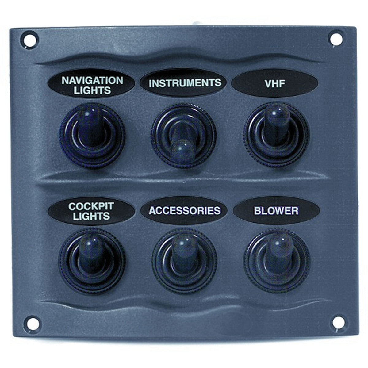 Marinco 900-6WP BEP Marine 6-Way Spray Proof Switch Panel