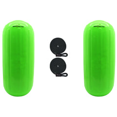 Extreme Max 3006.7721.2 BoatTector HTM Inflatable Fender Value 2-Pack - 6.5" x 15", Neon Green