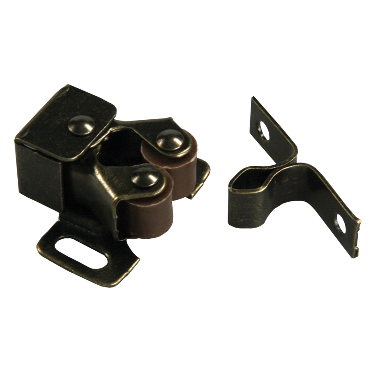 JR Products 70235 Double Roller Cabinet Catch with Prong