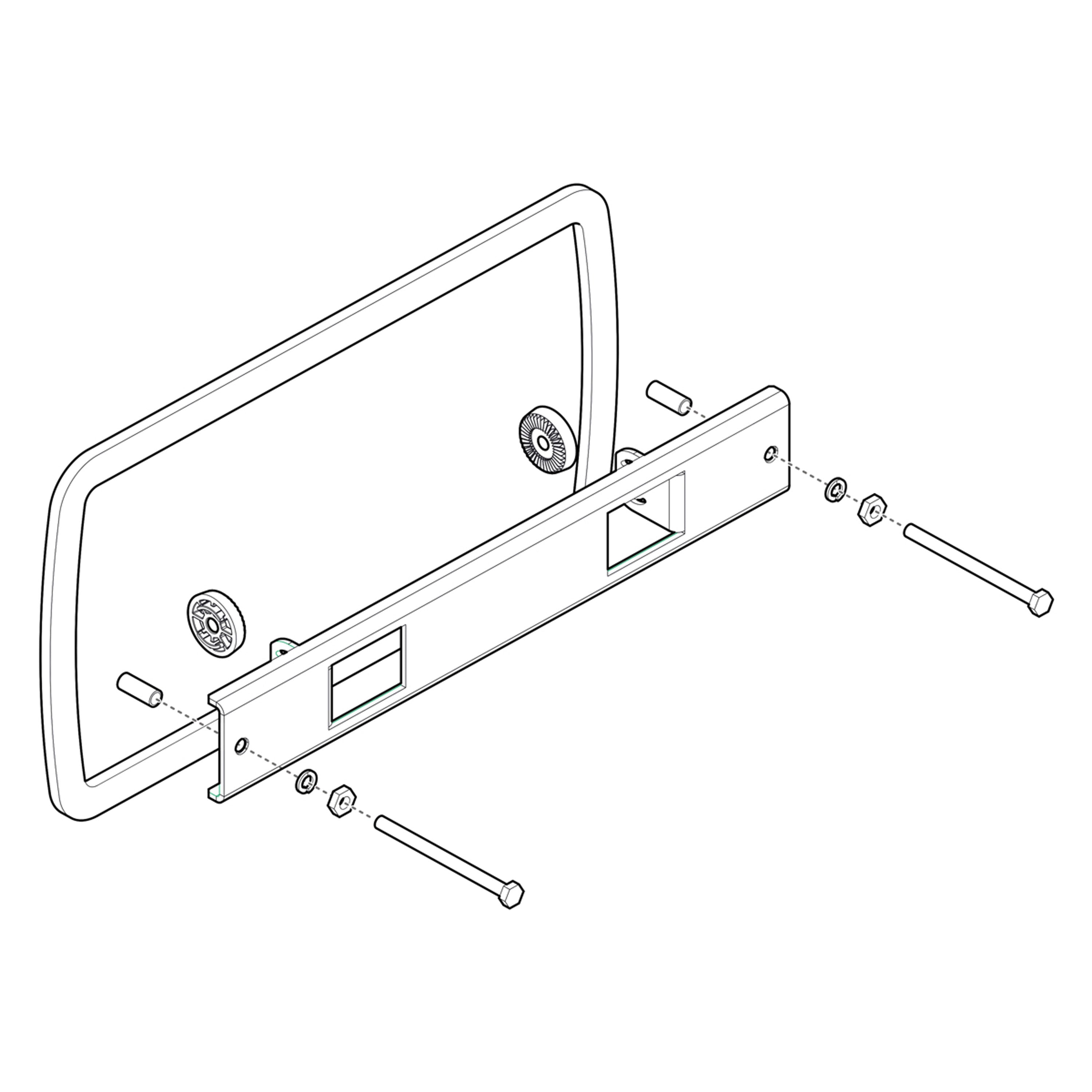 Humminbird 740200-1 IDMK H7R2 In-Dash Mounting Kit for HELIX 7 Models