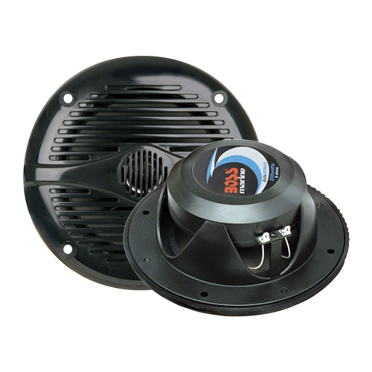 Boss Audio Systems MR60B 2-Way Marine Full Range Loudspeakers - 200W, 6.5" Black Pair