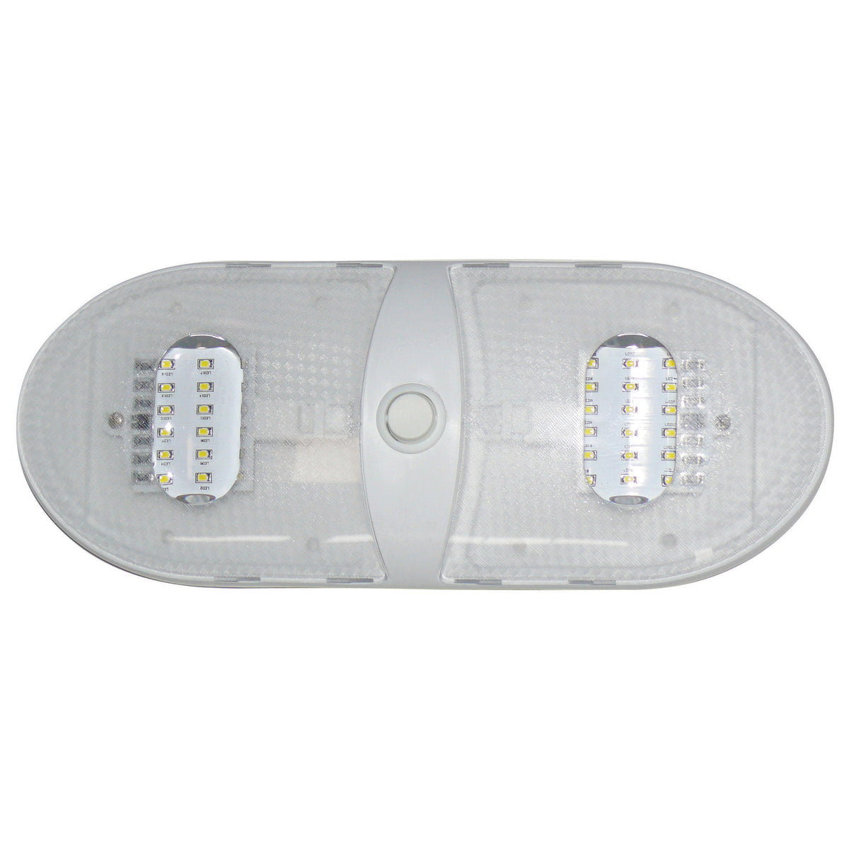 Diamond Group DG65430VP Slim Line LED Dome Light - Double, 5500K, Daylight White