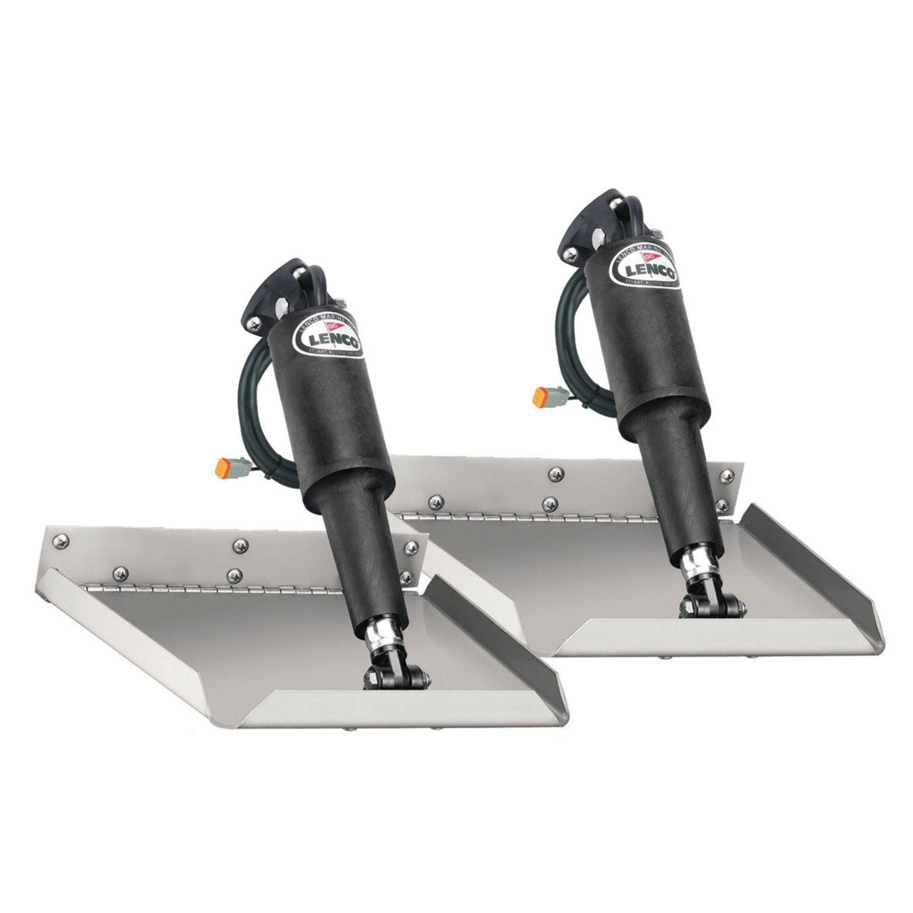 Lenco Marine 15016-101 Electric Edge Mount Trim Tab Kit Without Switch - 12" x 12"