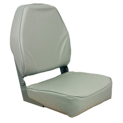 Springfield 1040643 High Back Folding Coach Seat - Gray