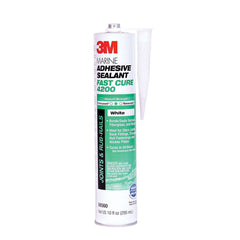 3M 06560 Marine Adhesive Sealant Fast Cure 4200 - White, 10 oz.
