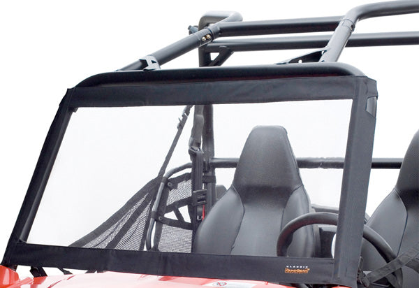 Classic Accessories 78627 QuadGear UTV Front/Rear Windshield for Polaris Ranger (2002-2008) - Black