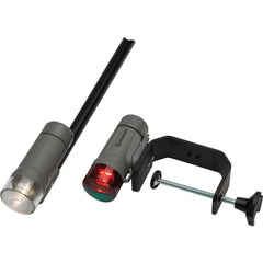 Attwood 14190-7 Clamp-On LED Portable Light Kit - Marine Gray, Threaded