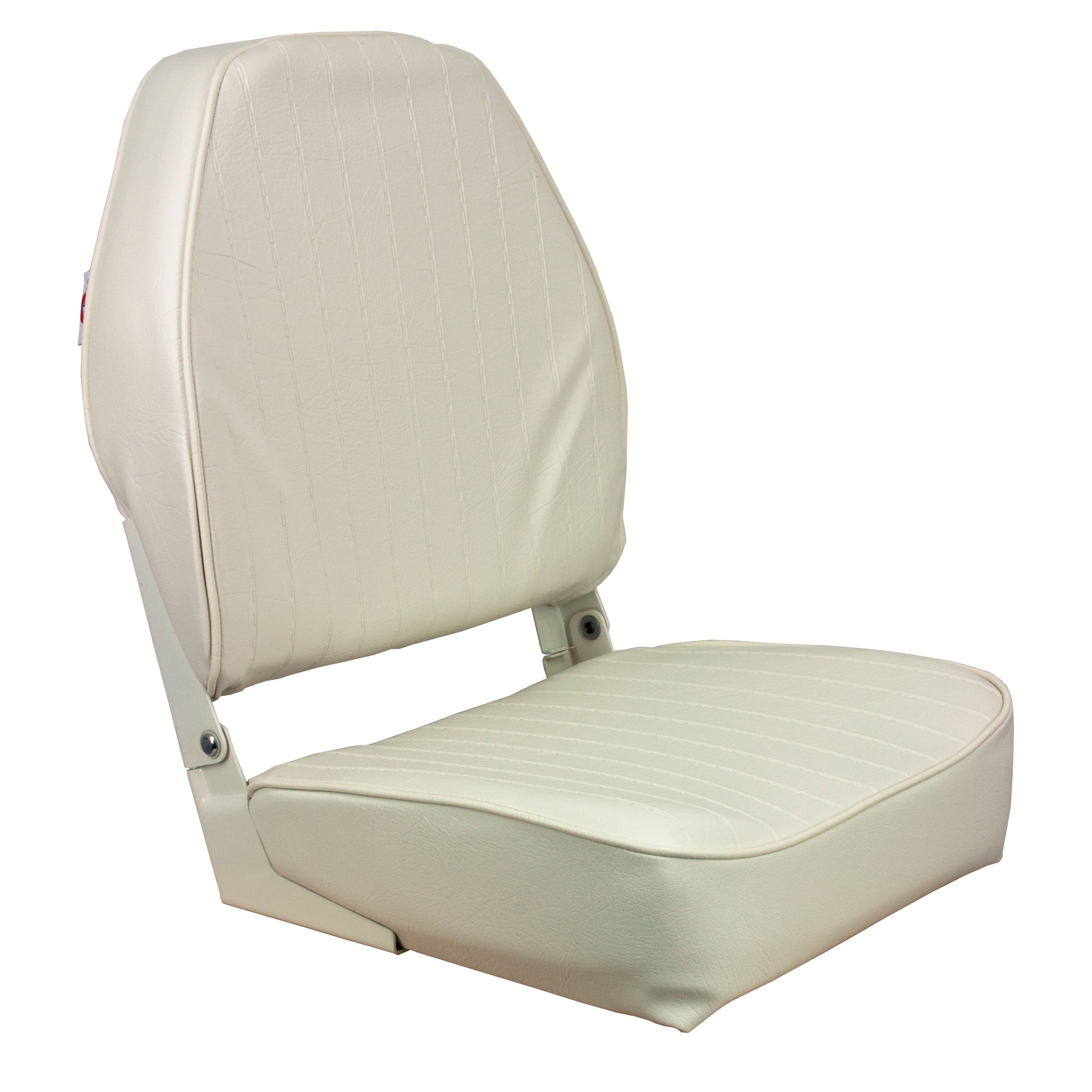 Springfield 1040649 High Back Folding Coach Seat - White