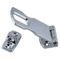 Perko 1198DP1CHR Chrome-Plated Hasp - 2" Length x 1" Width x 1/4" Padlock Clearance