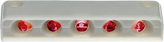 Innovative Lighting 006-4100-7 Surface-Mount 5 LED Step Light - Red LED with White Case