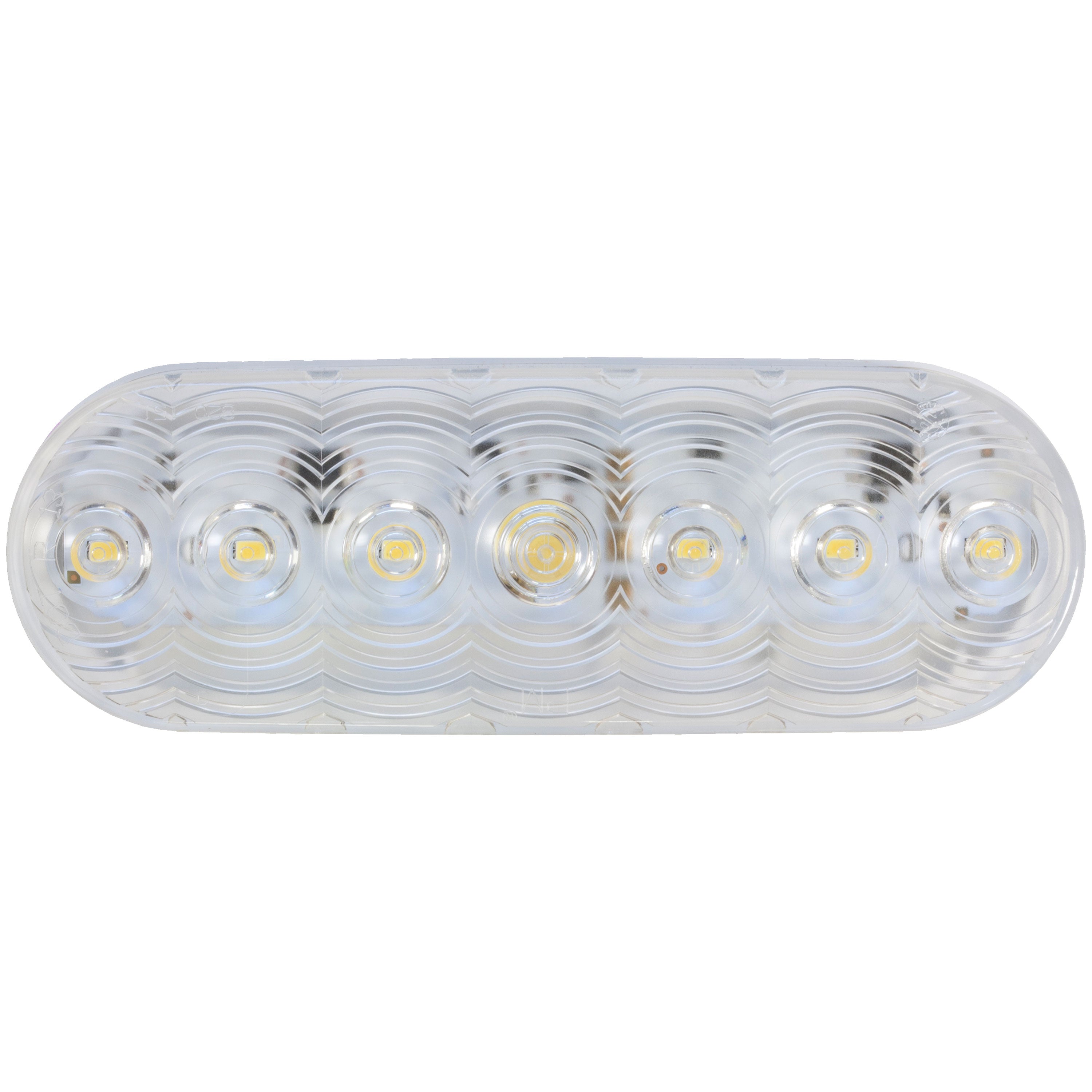 Peterson V821KC-7 Lumen-X LED Oval Back-Up Light - Clear, Grommet Mount Kit