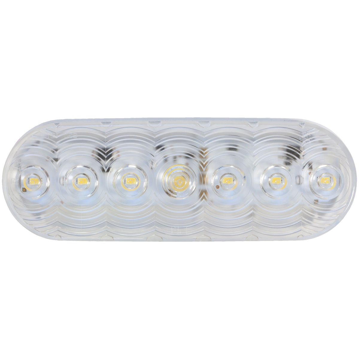 Peterson V821KC-7 Lumen-X LED Oval Back-Up Light - Clear, Grommet Mount Kit