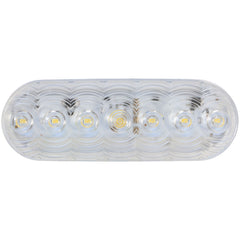 Peterson V821KC-7 Lumen-X LED Oval Back-Up Light - Clear, Grommet Mount Kit