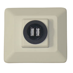 Diamond Group DG61032VP Decor USB Charging Station - Almond