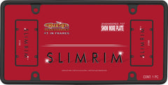 Cruiser Accessories 21350 License Plate Frame - Slim Rim, Black Metal