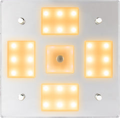 Sea-Dog 401840-3 LED Square Mirror Lite 1000 Lumen Touch On/Off/Dim - White/Blue