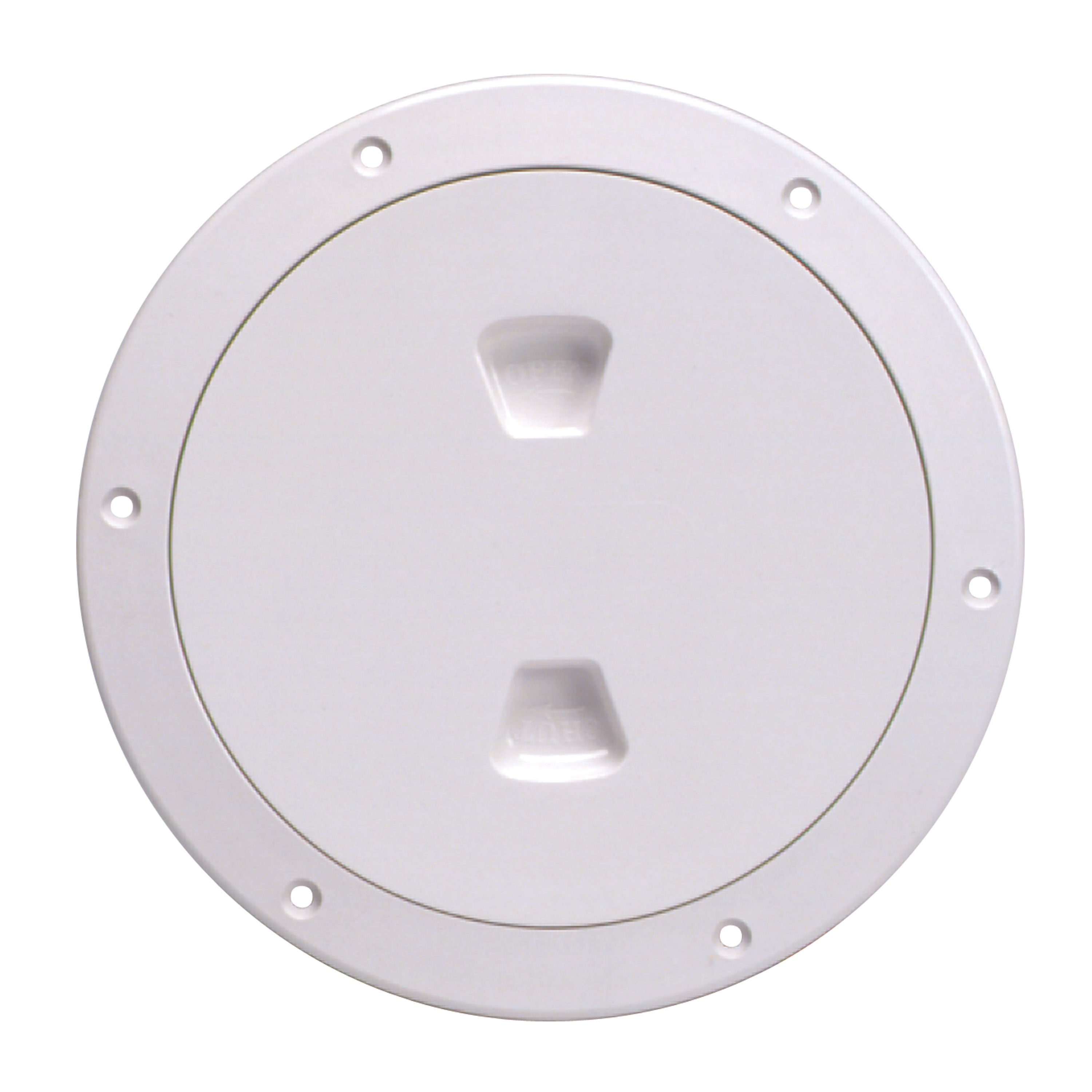 Beckson DP40-W Screw-Out Deck Plate - 4", White