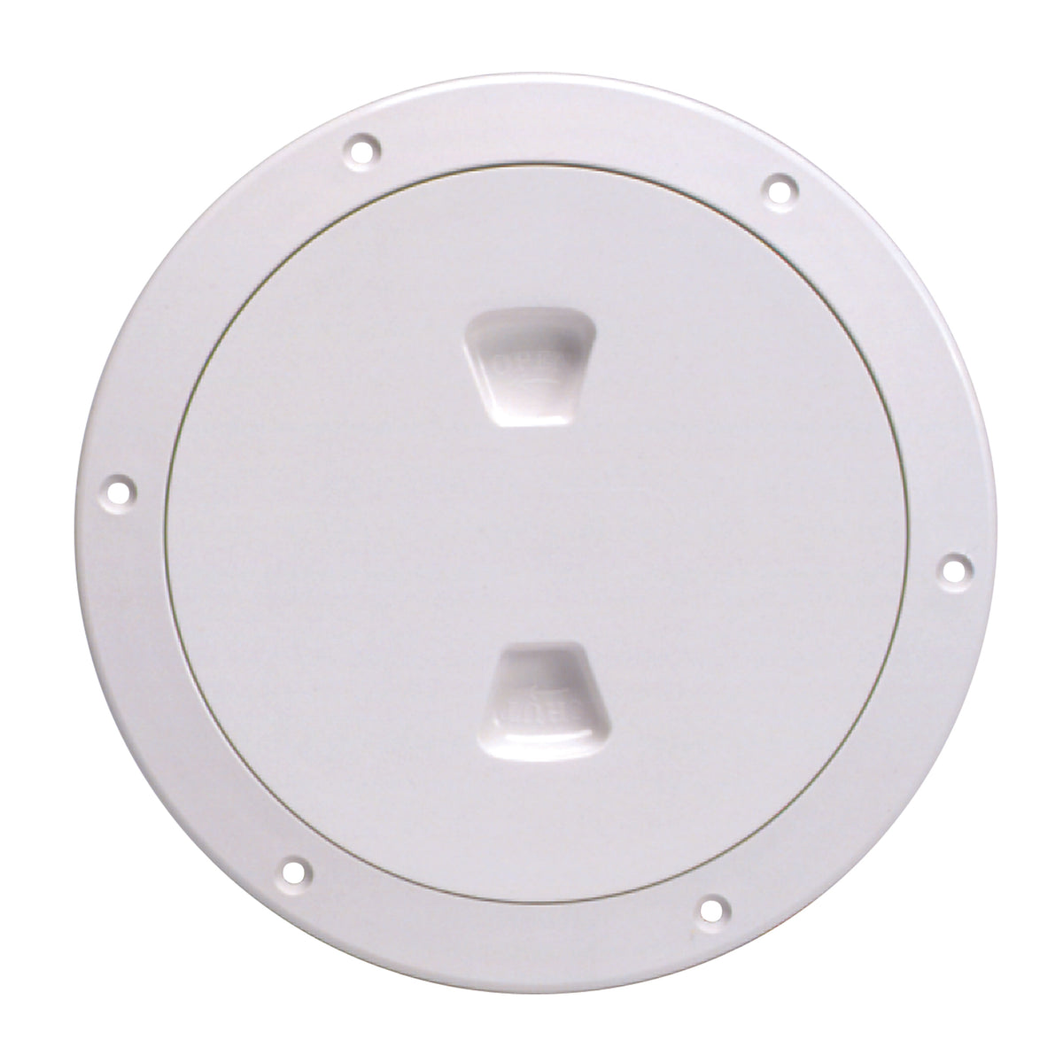 Beckson DP40-W Screw-Out Deck Plate - 4", White