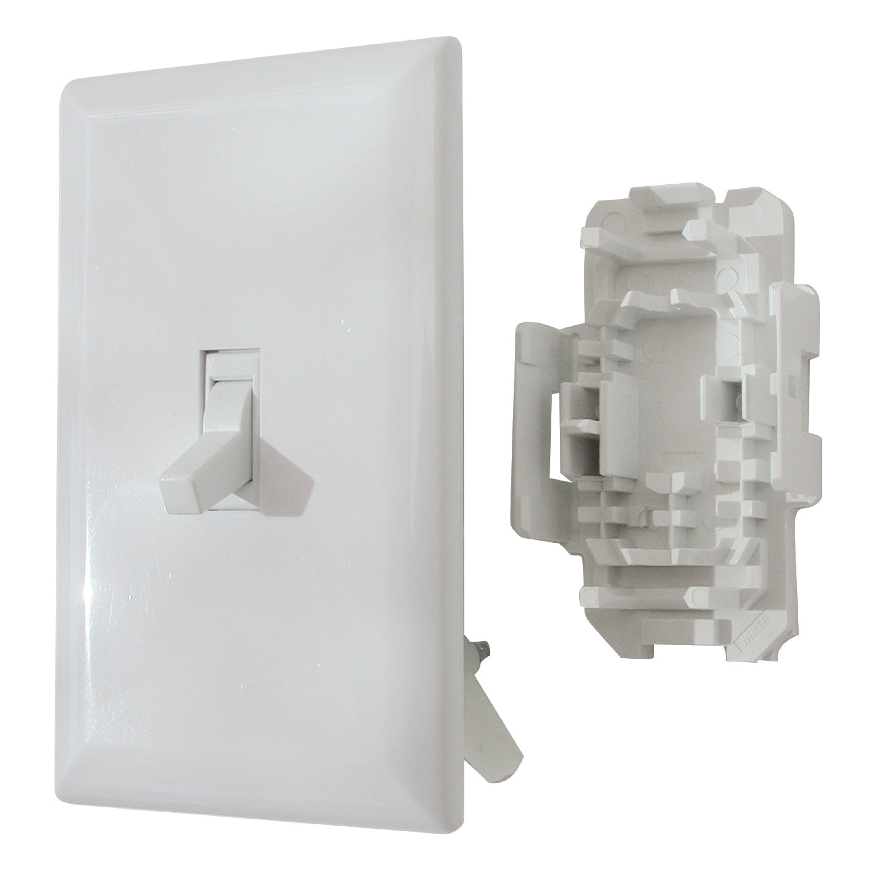 Diamond Group by Valterra DG151TVP Speed Box Toggle Switch with Cover - 15A, 125V, White