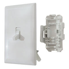 Diamond Group by Valterra DG151TVP Speed Box Toggle Switch with Cover - 15A, 125V, White