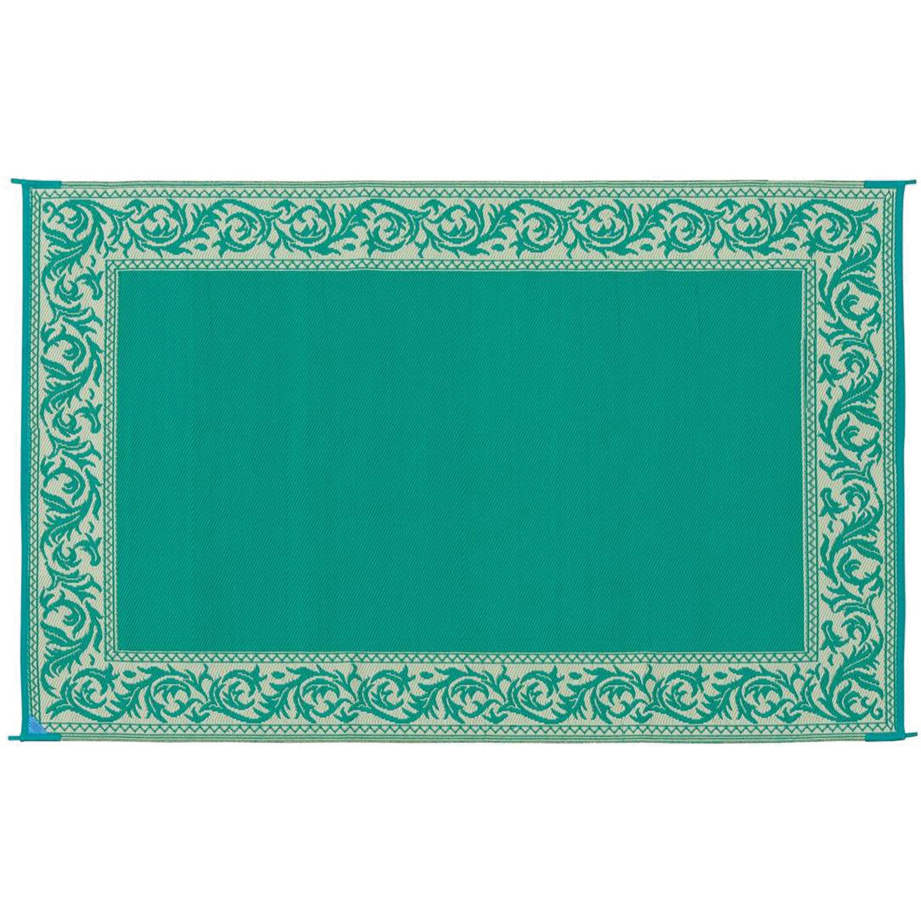 Ming's Mark RD4 Stylish Camping Reversible Classical Patio Mat - 6' x 9', Green/Beige