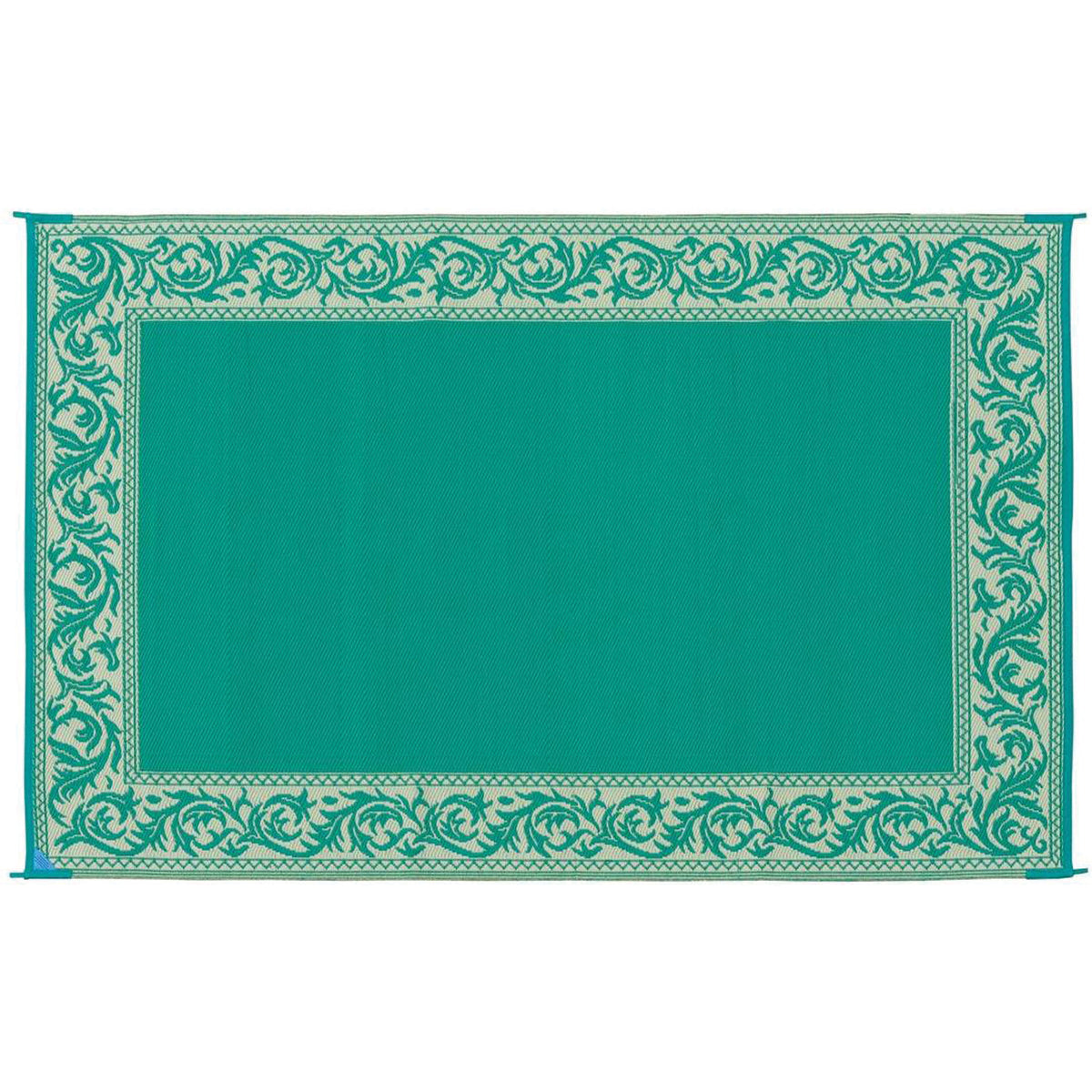Ming's Mark RD4 Stylish Camping Reversible Classical Patio Mat - 6' x 9', Green/Beige