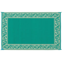 Ming's Mark RD4 Stylish Camping Reversible Classical Patio Mat - 6' x 9', Green/Beige