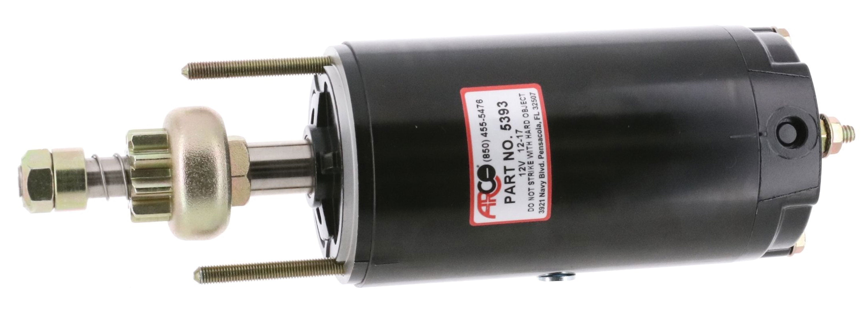 ARCO 5393 Outboard Starter for Chrysler/Force 70-150 HP, 9-Tooth Drive Gear